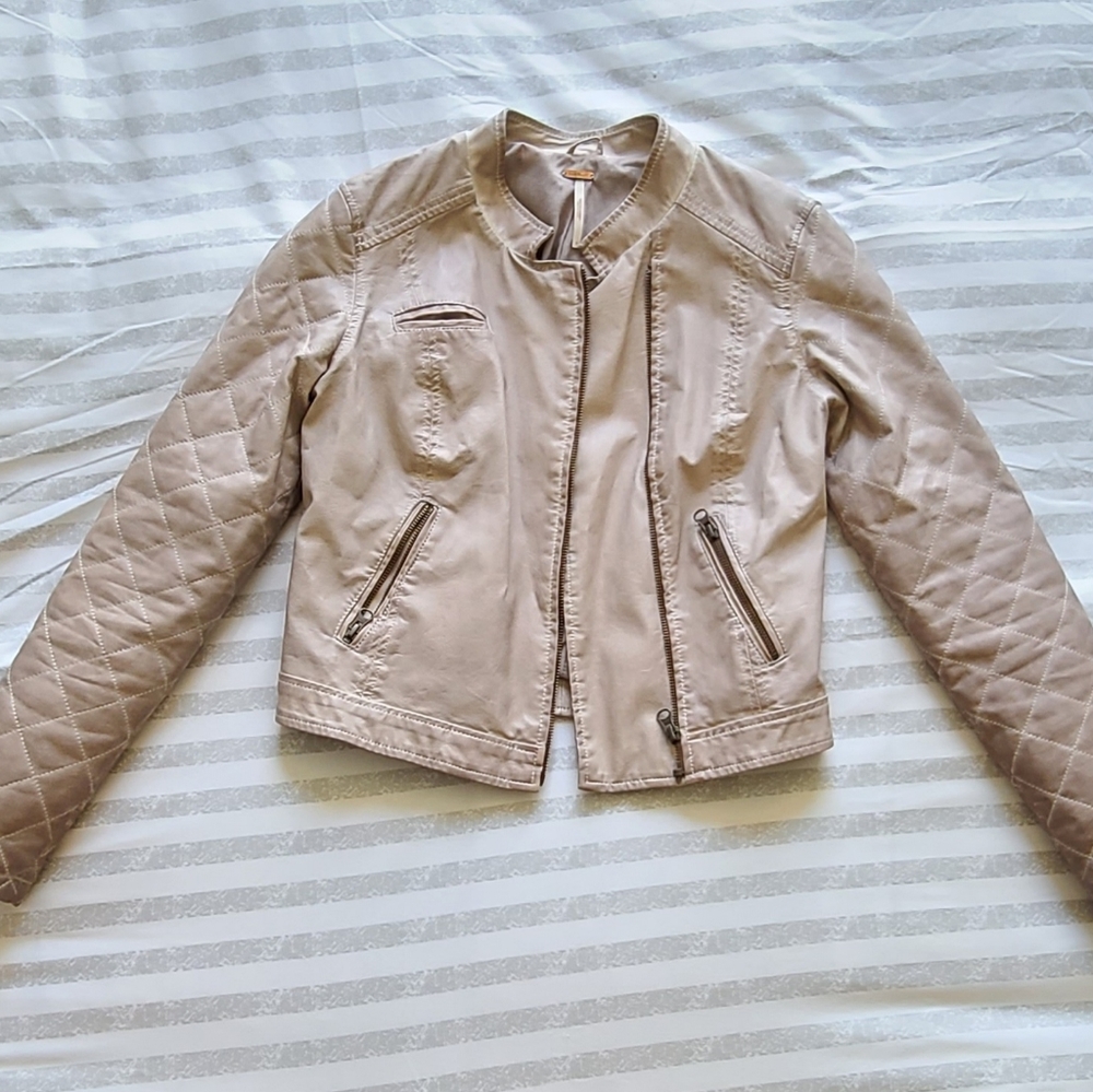 Free People leather jacket